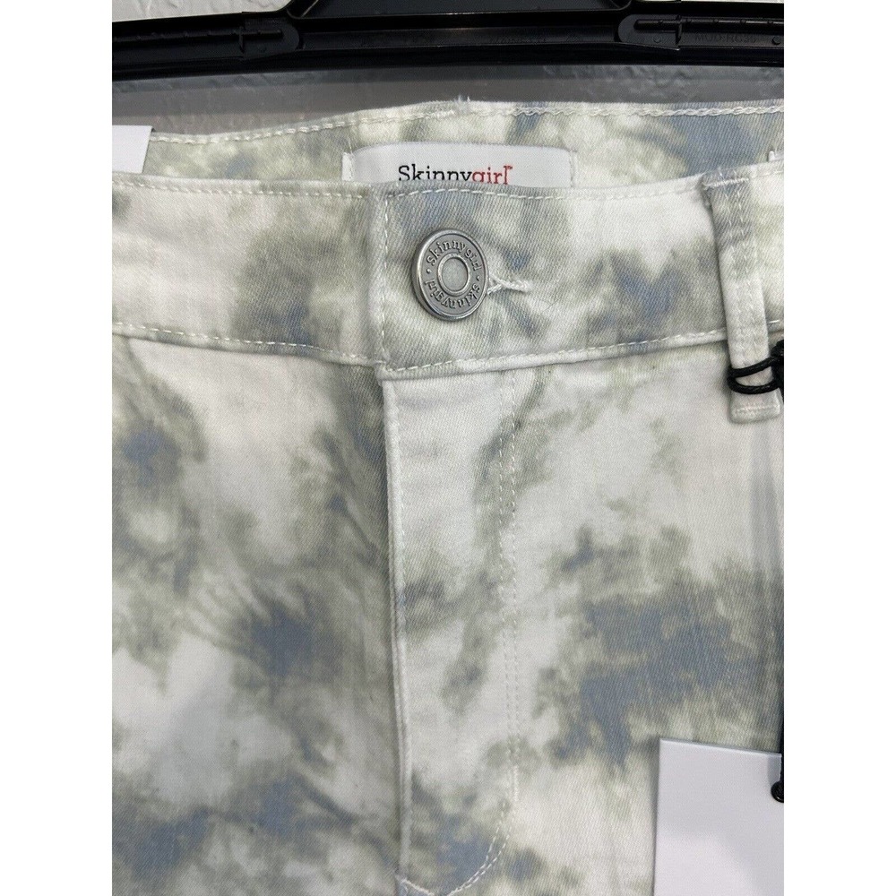 Skinnygirl Maggie Women’s Skinny Crop Jean Capri Cloud Dancer Stonewash New 12 - Picture 5 of 11